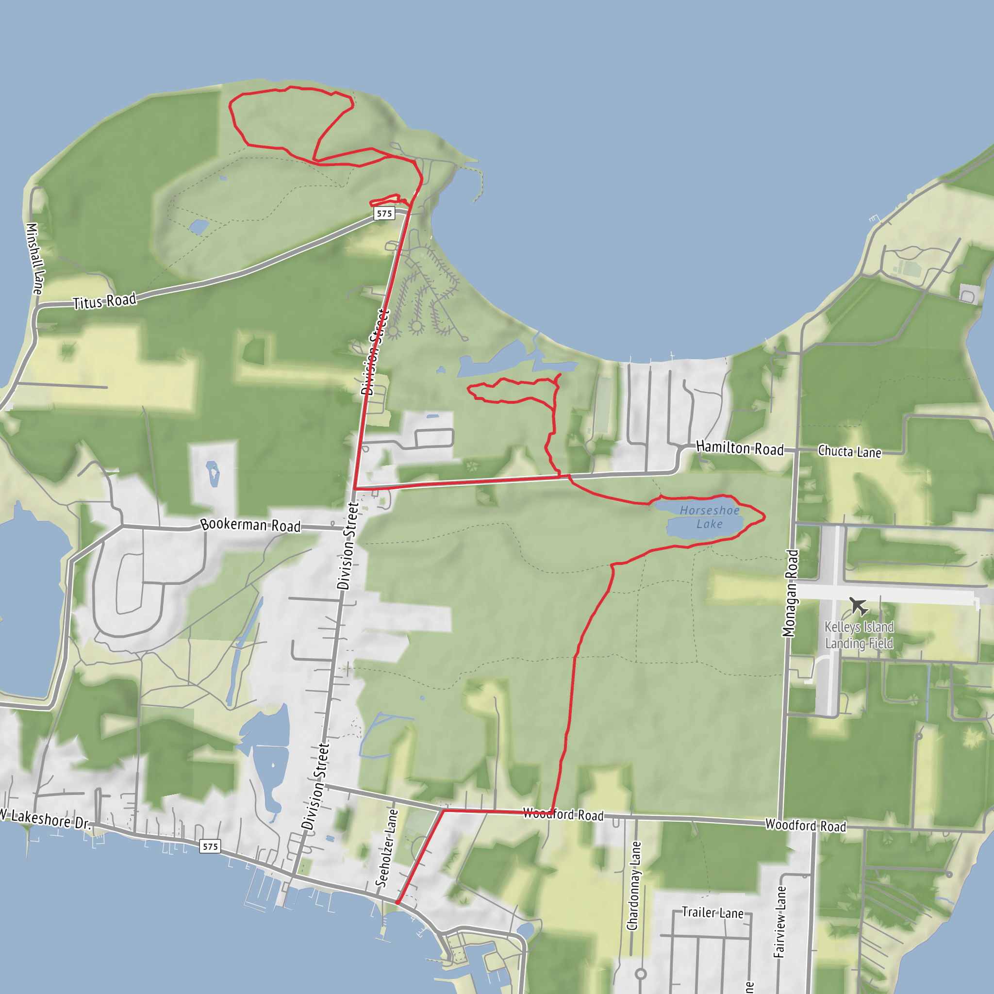 North Shore Loop Trail, Boardwalk and Quarry Rim Trail mobile static map