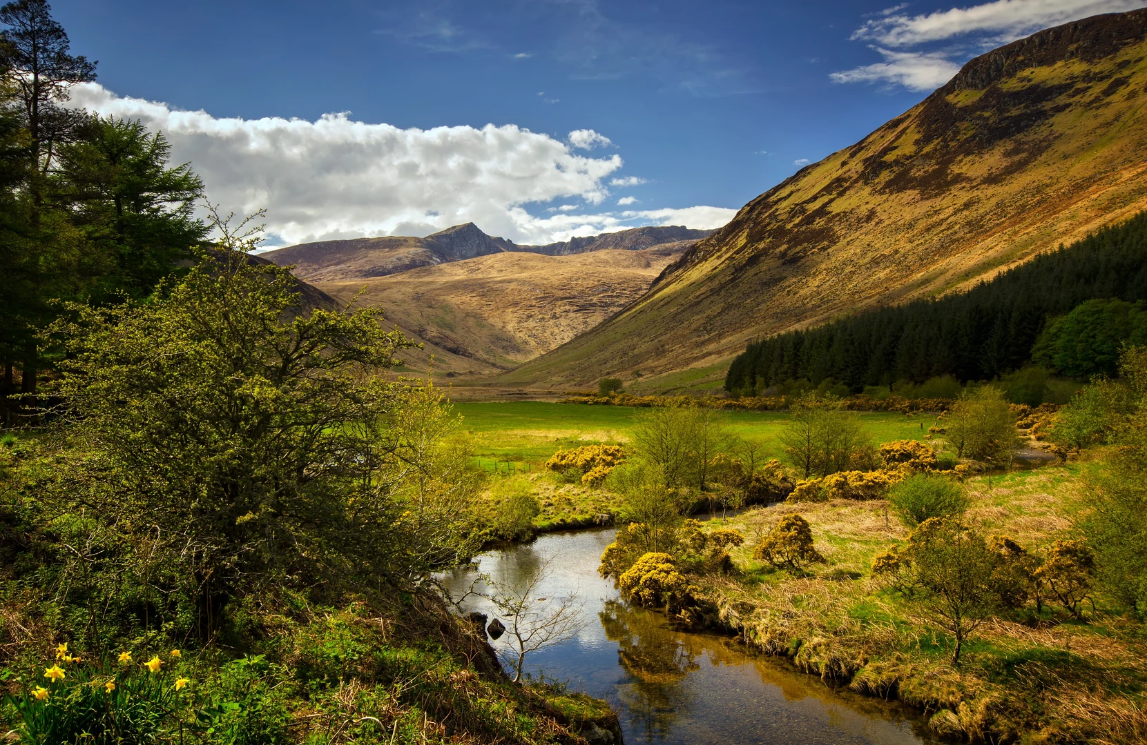 An image depicting the trail Beinn Nuis, Beinn Tarsuinn and Cnoc Breac Loop and its surrounding area.