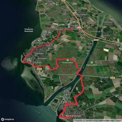 Wemeldinge to Kruiningen Yerseke via De Breede and Oosterschelde