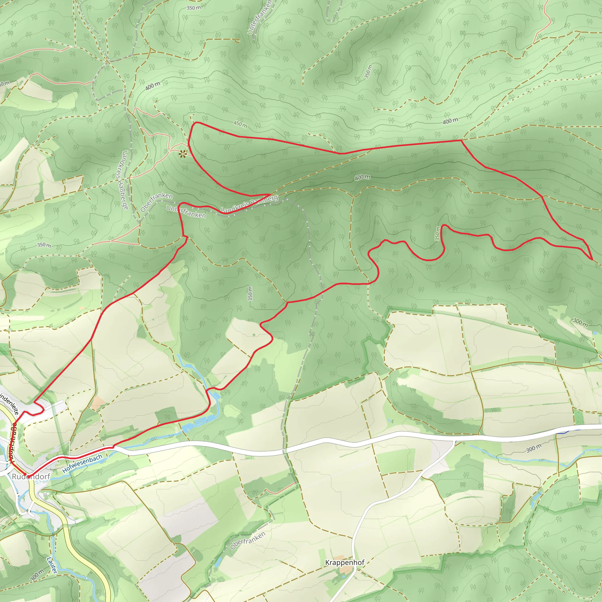 Priegendorf Veitenstein Lang and Querkeltour mobile static map