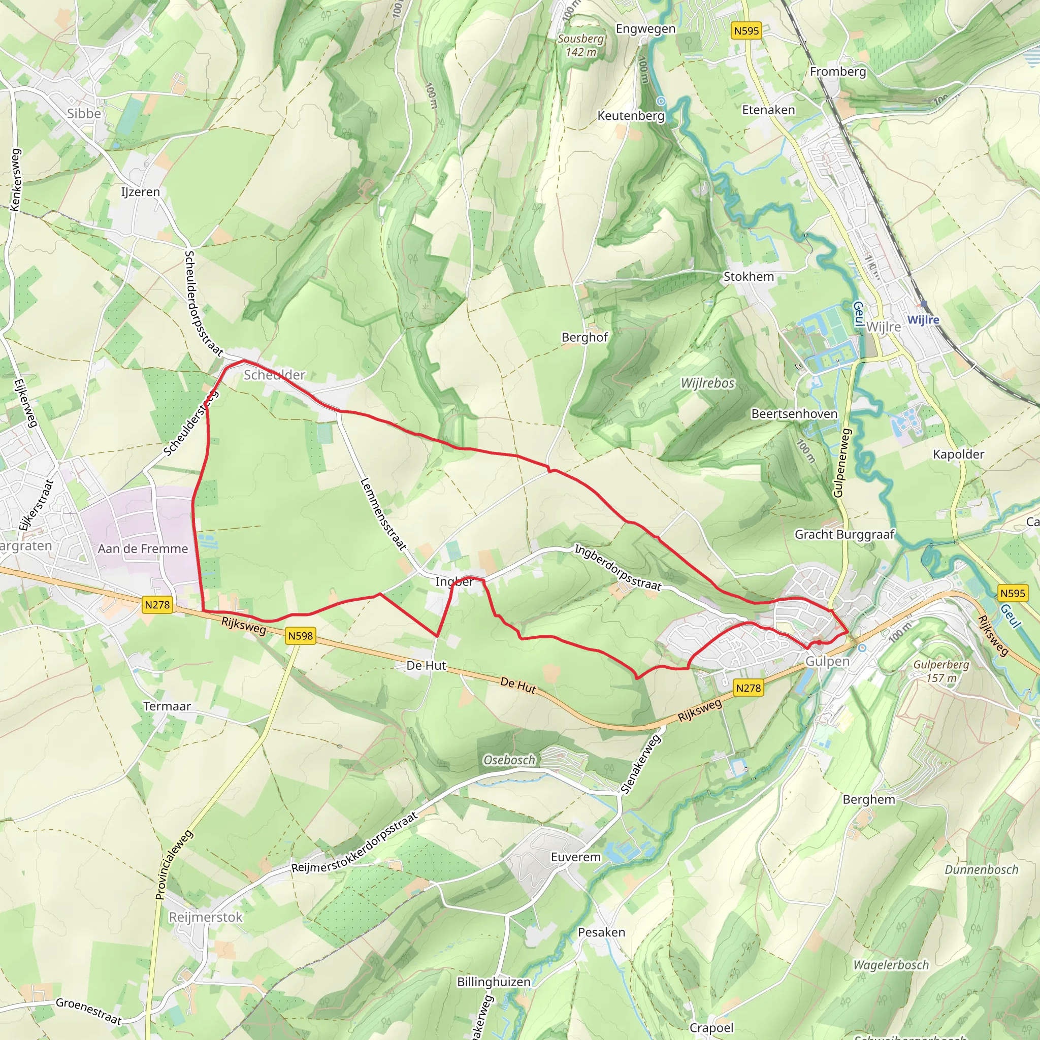 Gulpen Wittem and Margraten Loop mobile static map