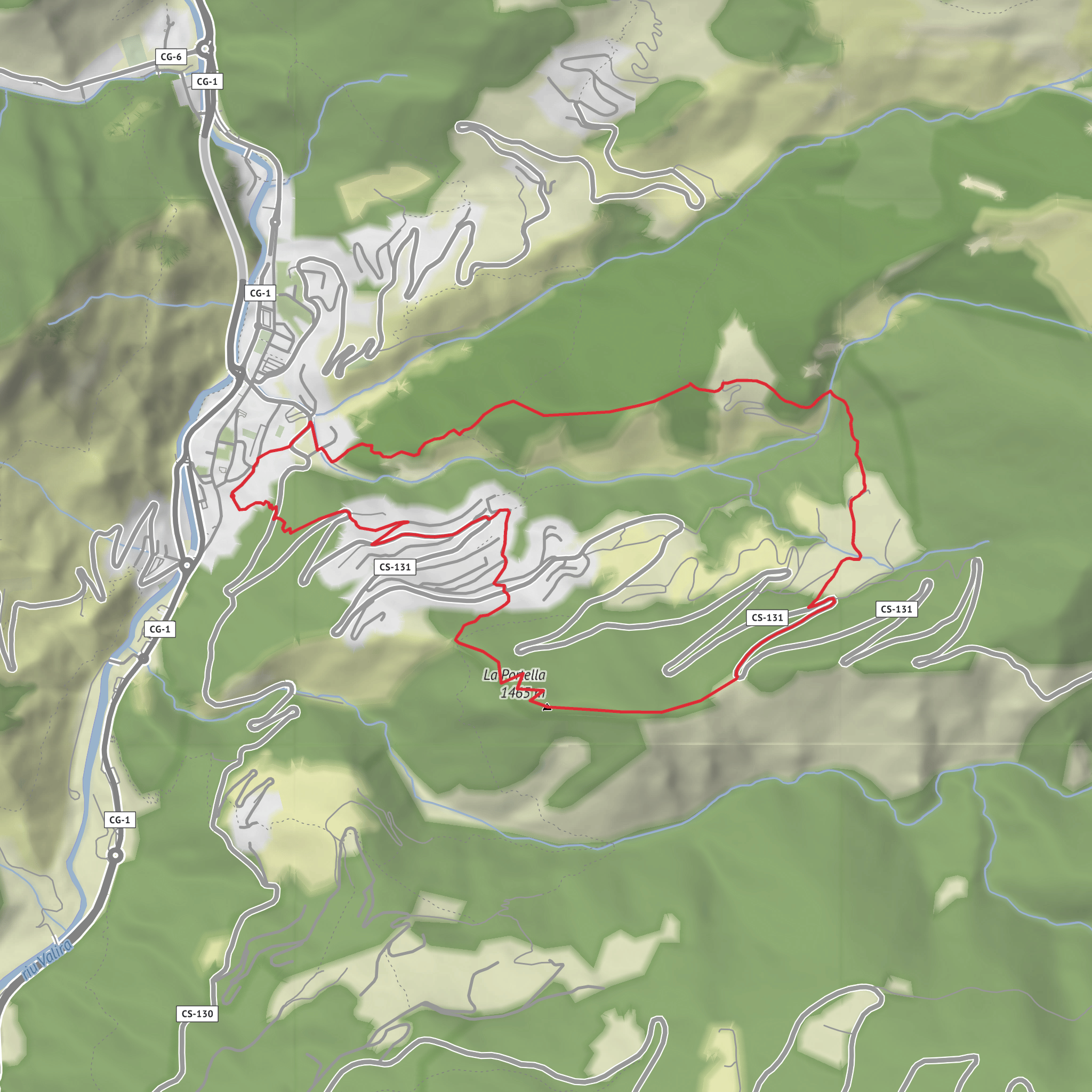 La Peguera i el Pic de la Portella mobile static map