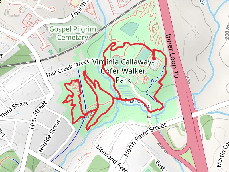Widespread and Green Loop in Walker Park Loop