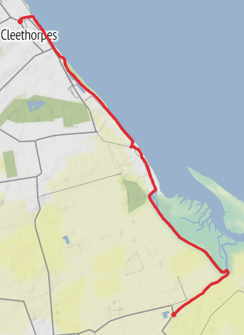 Tetney Lock to Cleethorpes mobile static map
