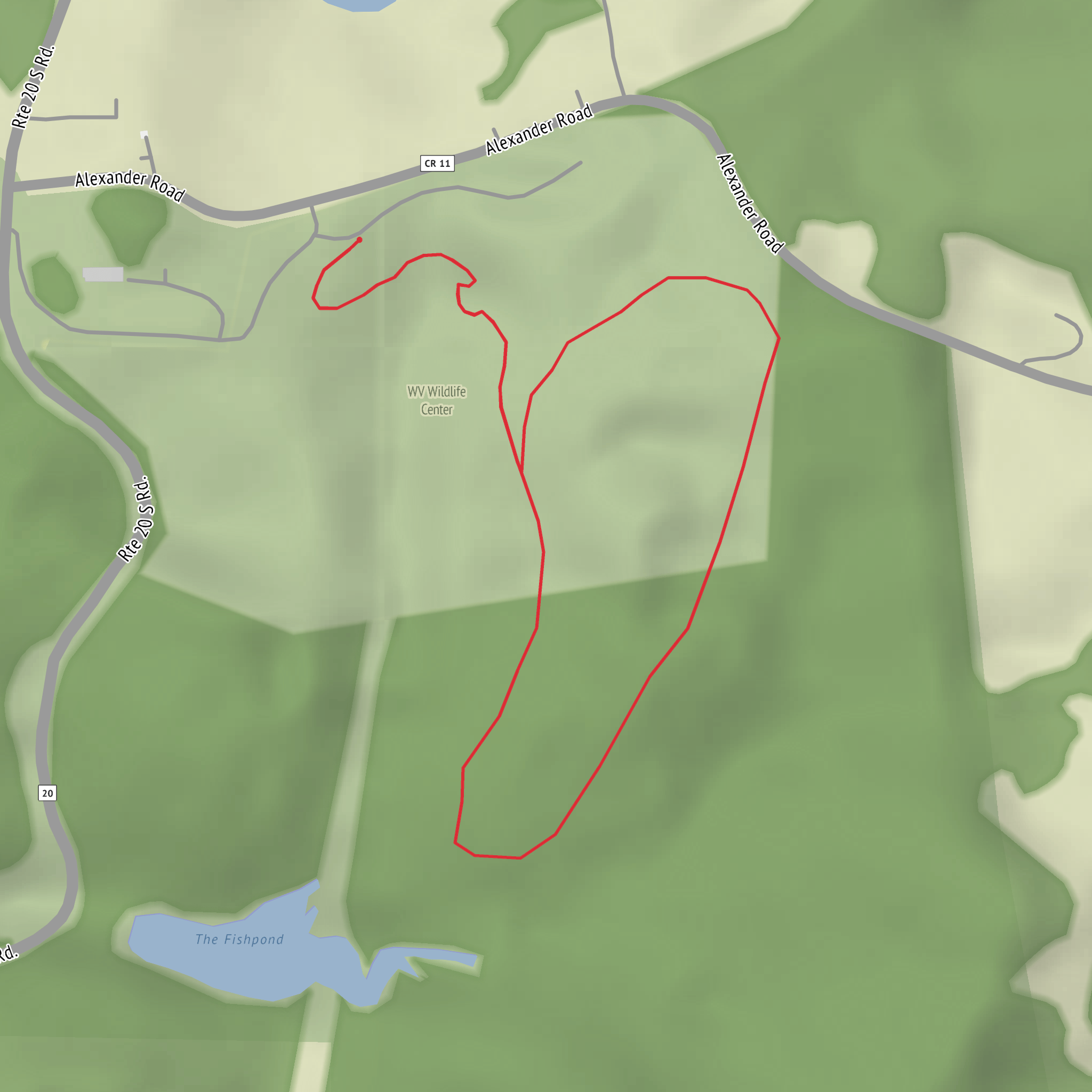 Main Exhibit Trail mobile static map