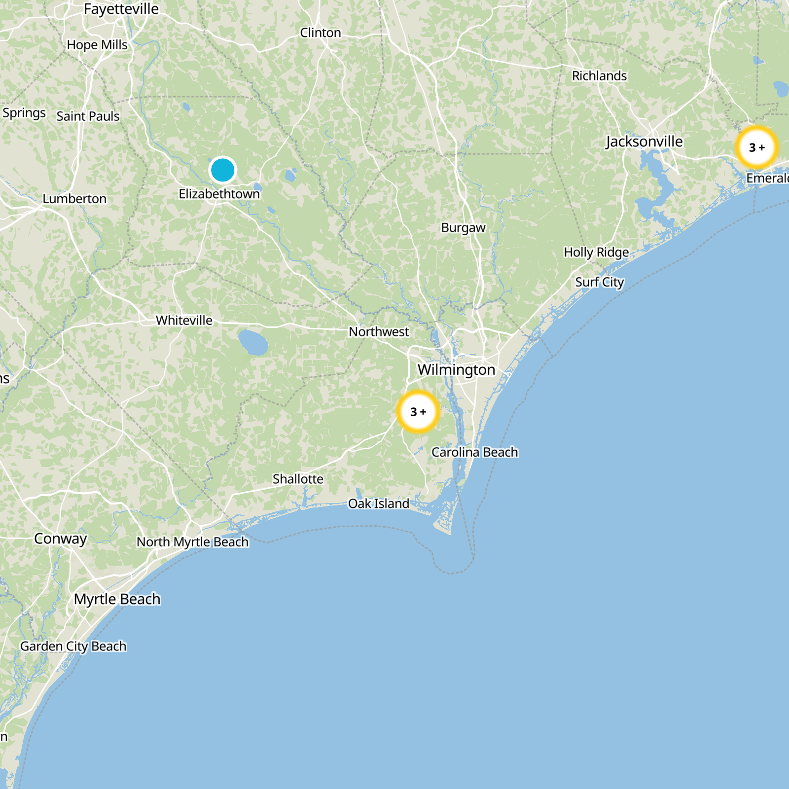 Brunswick County Static Map
