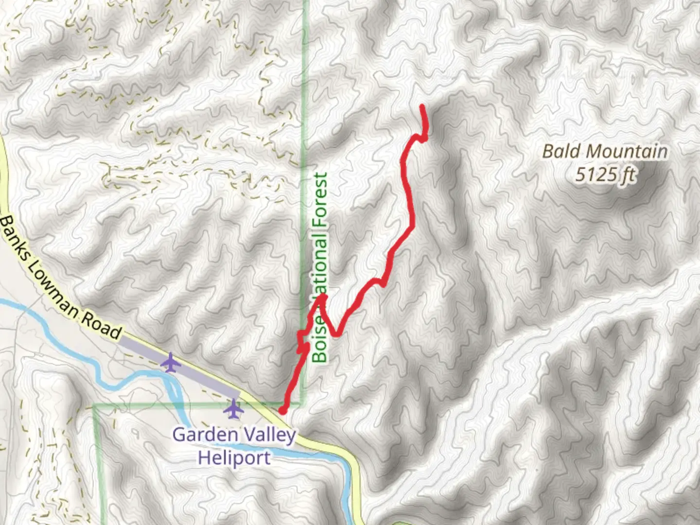 An image depicting the trail Station Creek Trail and its surrounding area.