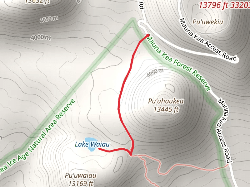 Lake Waiau via Mauna Kea-Humu'ula Trail