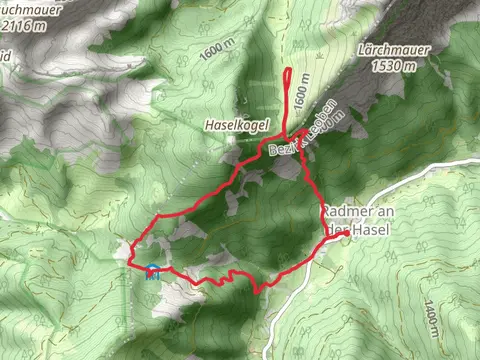 Gspitzter Stein with Haselkaralm