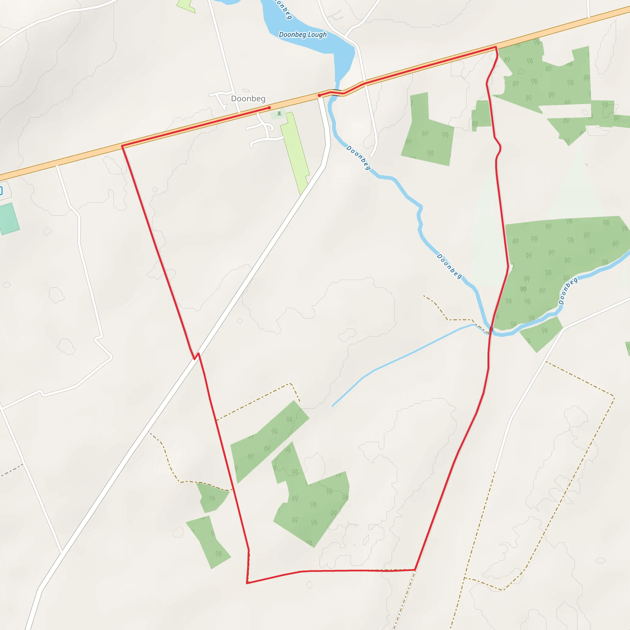 Doonbeg Loop mobile static map