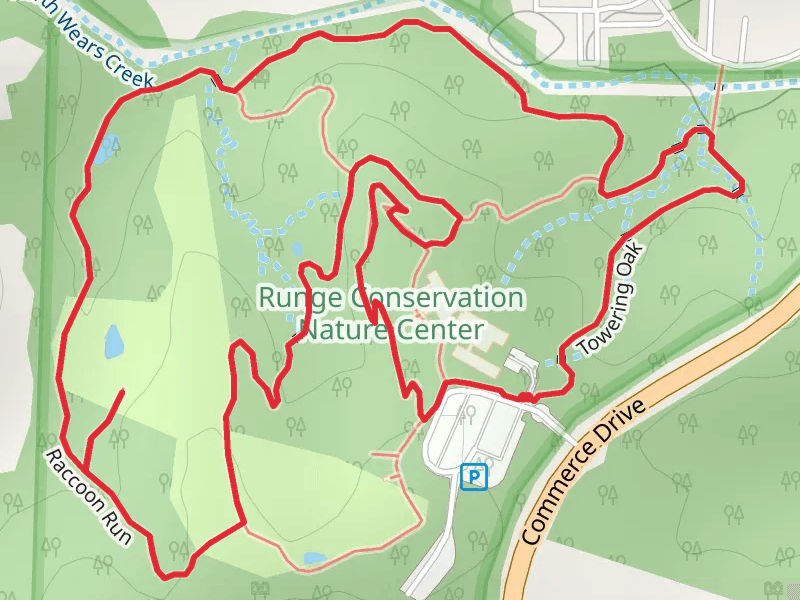 Moss Rock Trace, Raccoon Run and Naturescape Loop