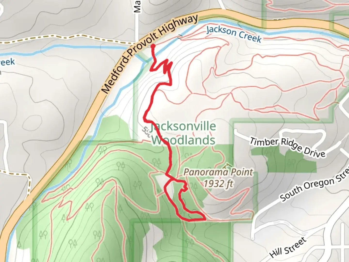 An image depicting the trail Jackson Forks, Jane Naverson and Rich Gulch Loop Trail and its surrounding area.