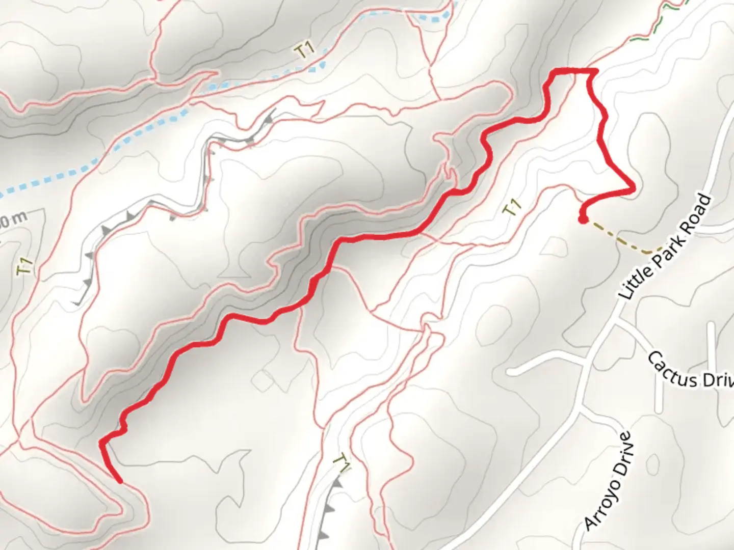 An image depicting the trail Clunker Trail and its surrounding area.