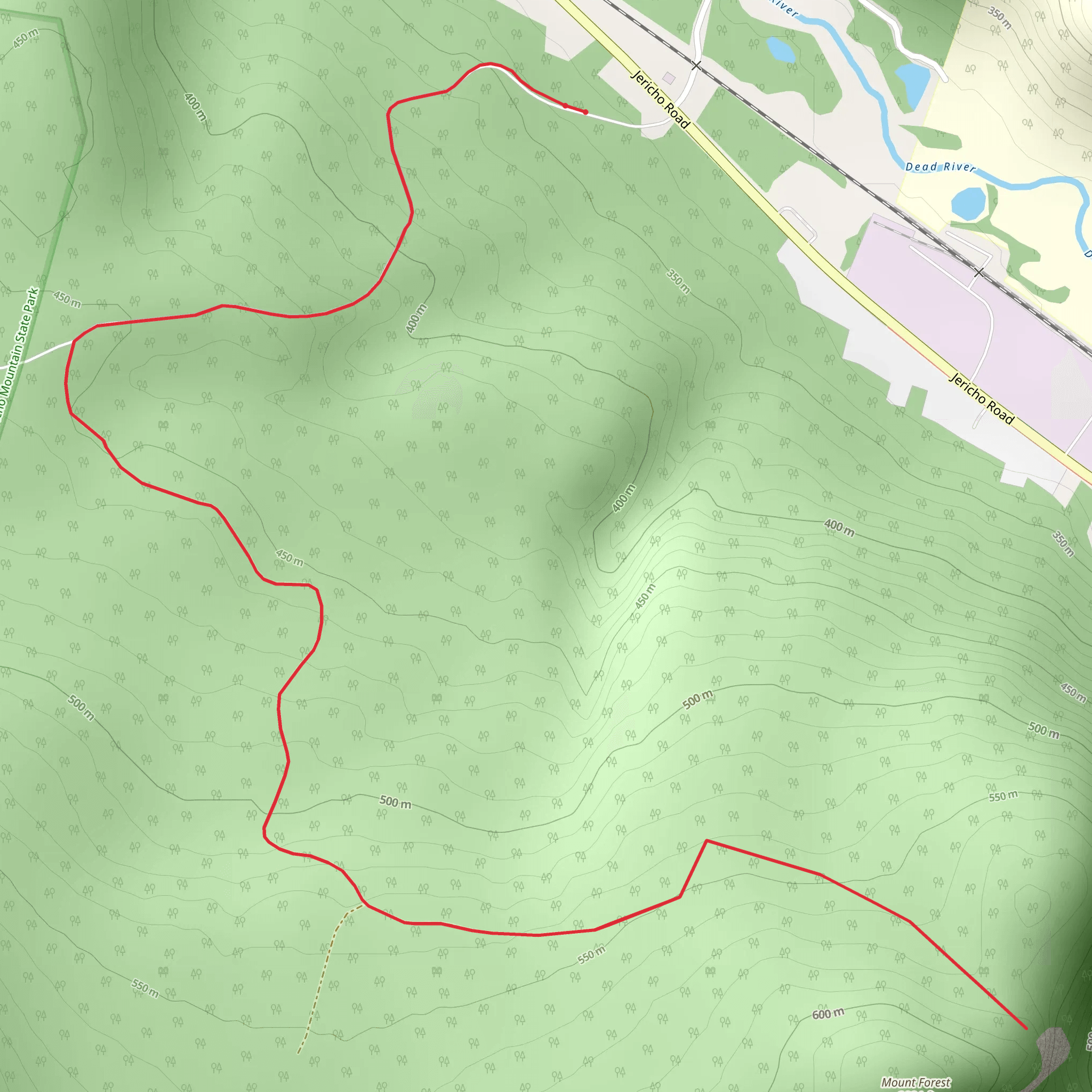 Mount Forest Trail mobile static map