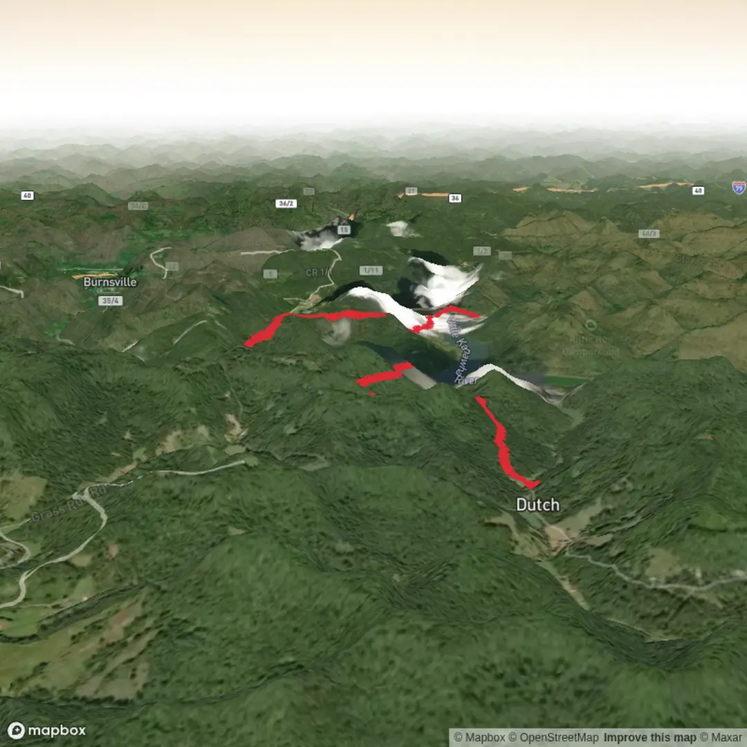 An image depicting the trail Wolf Pen Trail and its surrounding area.