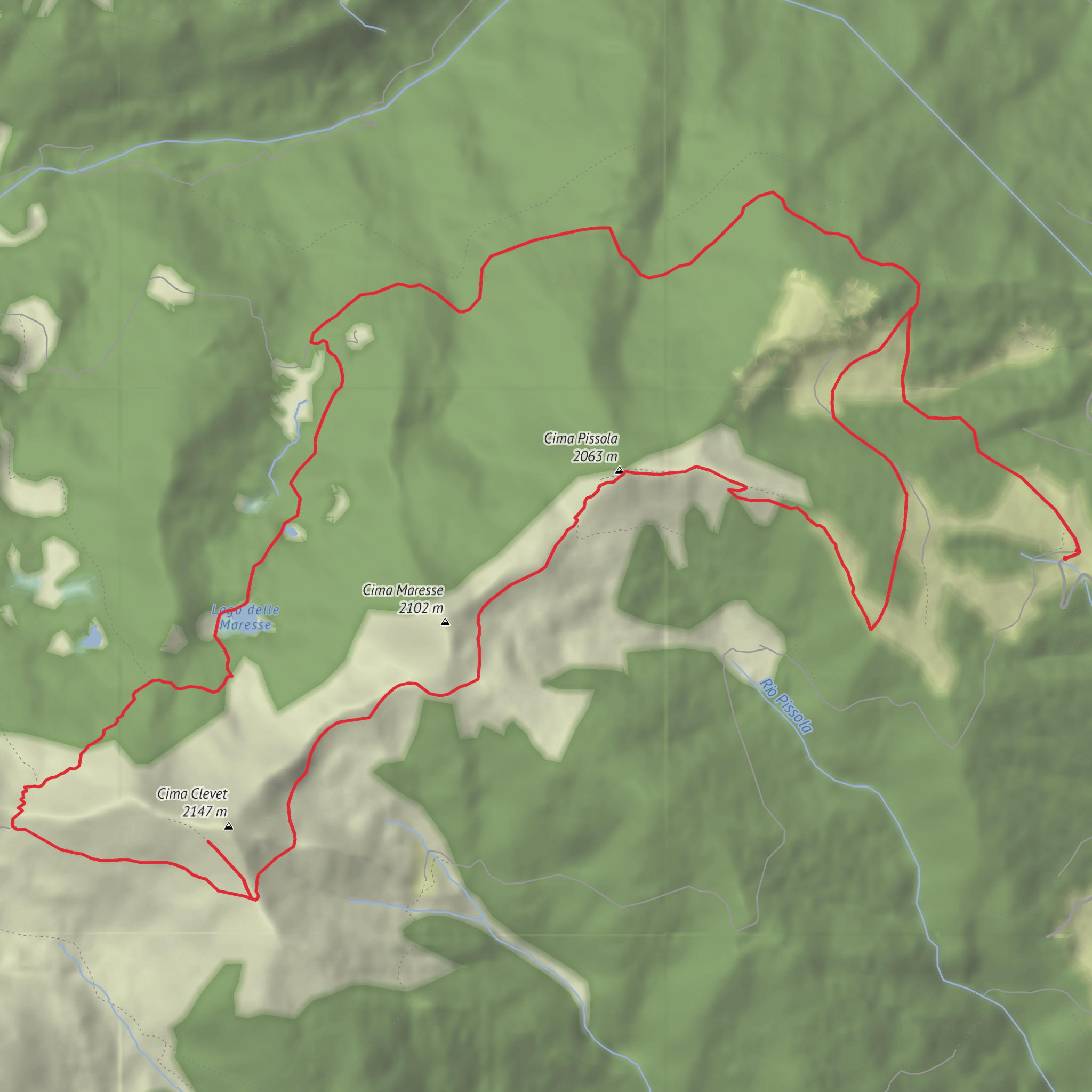 Top Pissola mobile static map