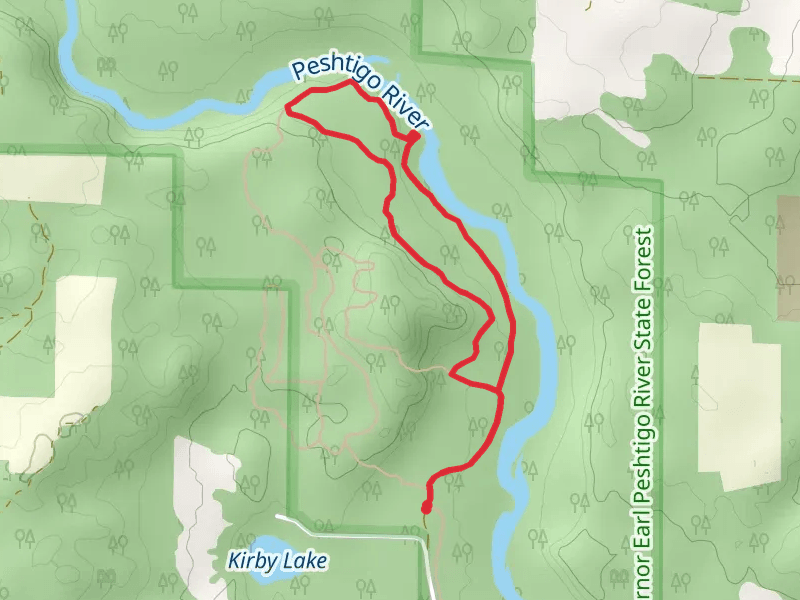 Peshtigo River and Aspen Ridge Loop