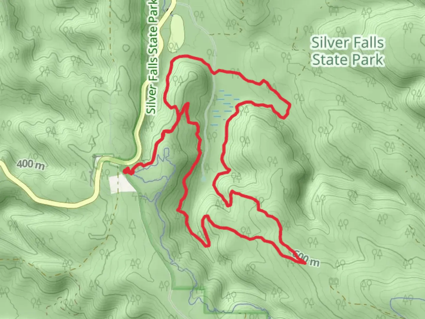 An image depicting the trail Horse and Smith Creek Loop Trail and its surrounding area.