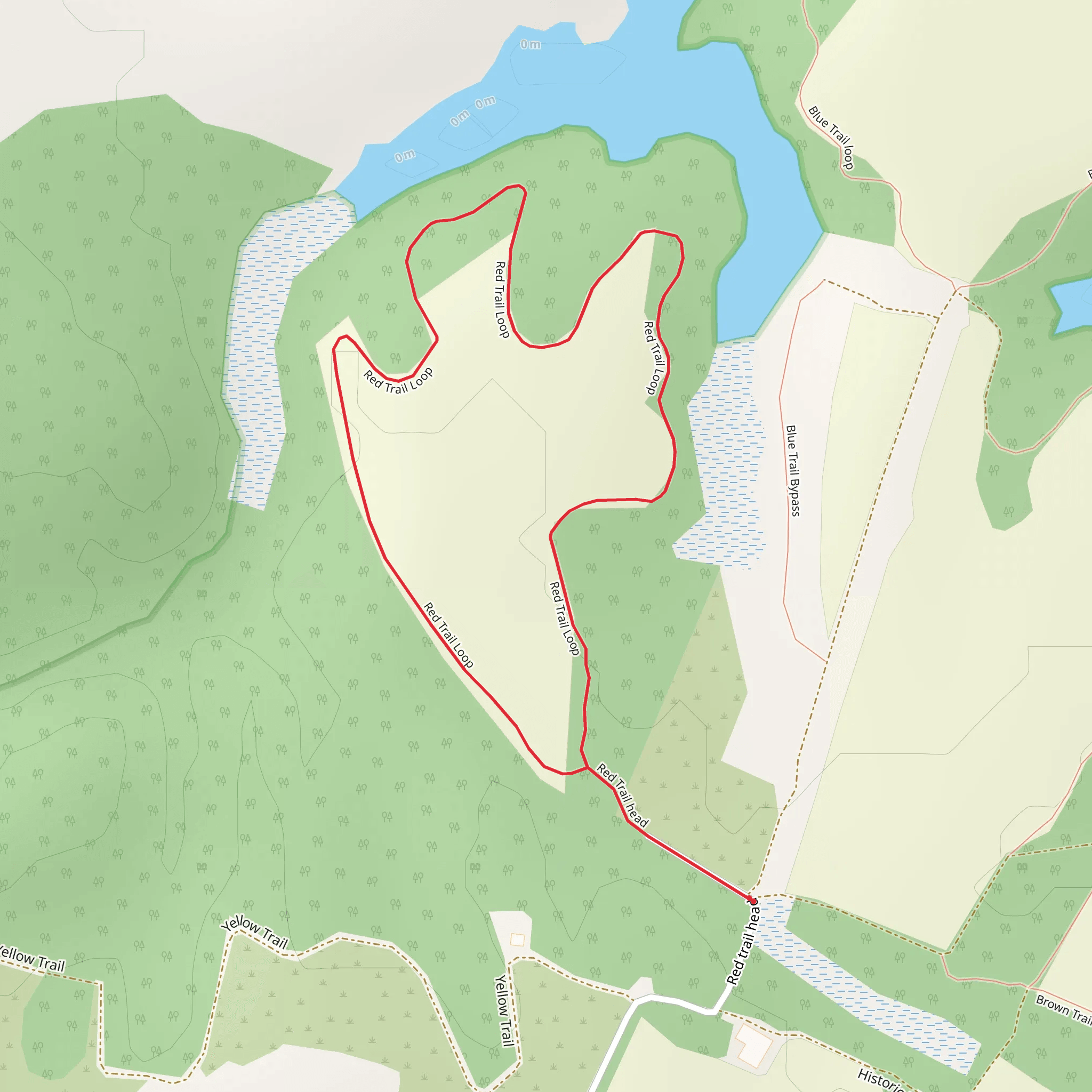 Red Trail Loop mobile static map