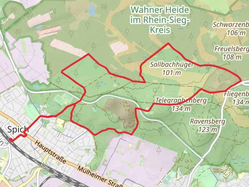 Moltkeberg and Telegraphenberg Loop via Spich