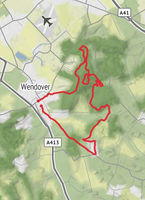 Hike on Wendover Woods mobile static map