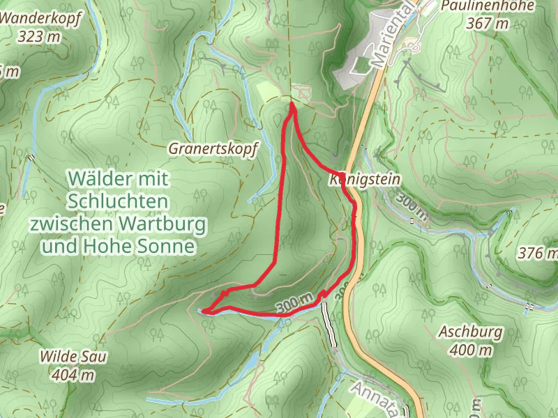 Drachenschlucht Nordzugang and Knoepfelsteiche Loop
