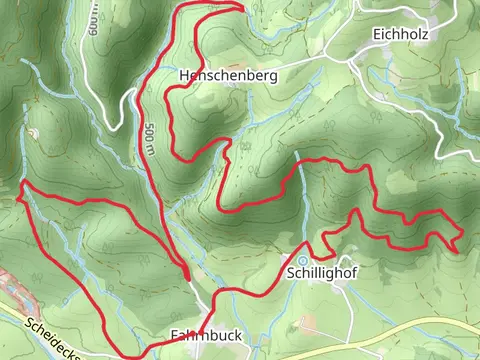 Fahrnbuck to Henschenberg Loop via Unterer Buchwaldweg