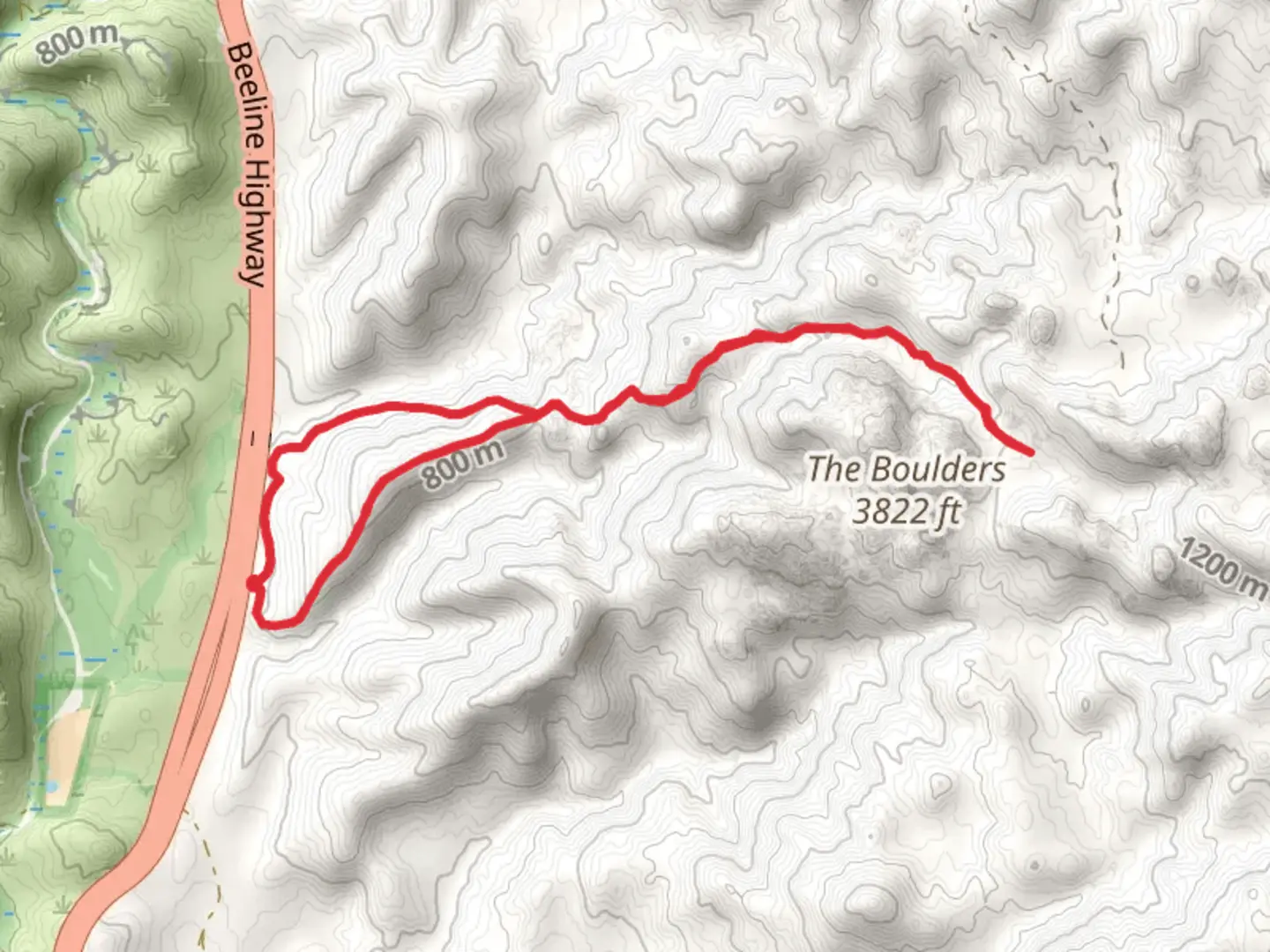 An image depicting the trail Ballantine Trail Loop and its surrounding area.