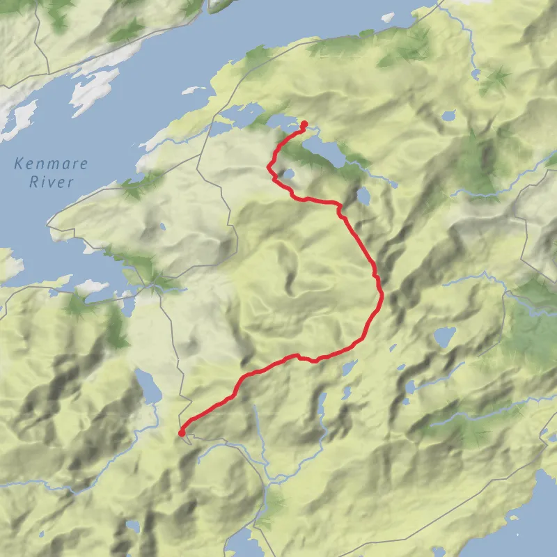Gleninchiquin to Healy pass mobile static map