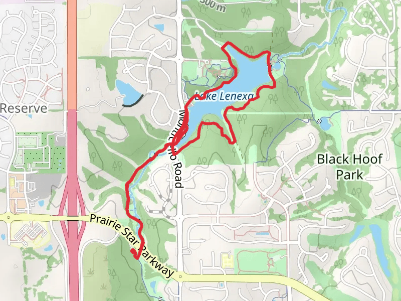 Lake Lenexa Loop via Coon Creek