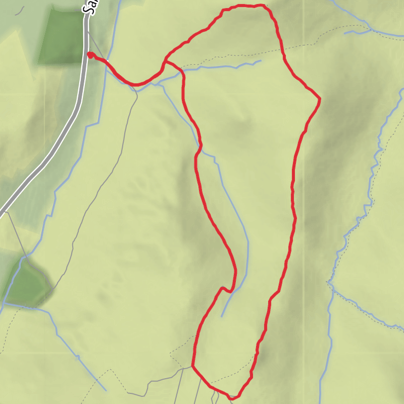 A map preview of the recording County Down Hiking.