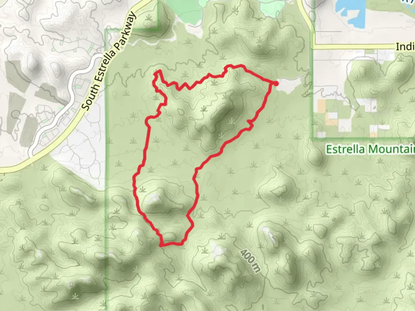 An image depicting the trail Toothaker and Rainbow Valley Loop Trail and its surrounding area.
