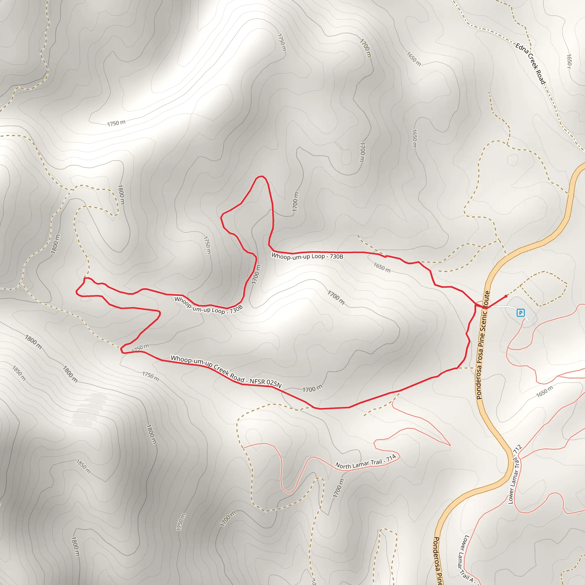 Whoop-um-up Loop mobile static map