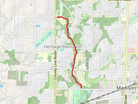 Bradford Creek Greenway from County Line Road