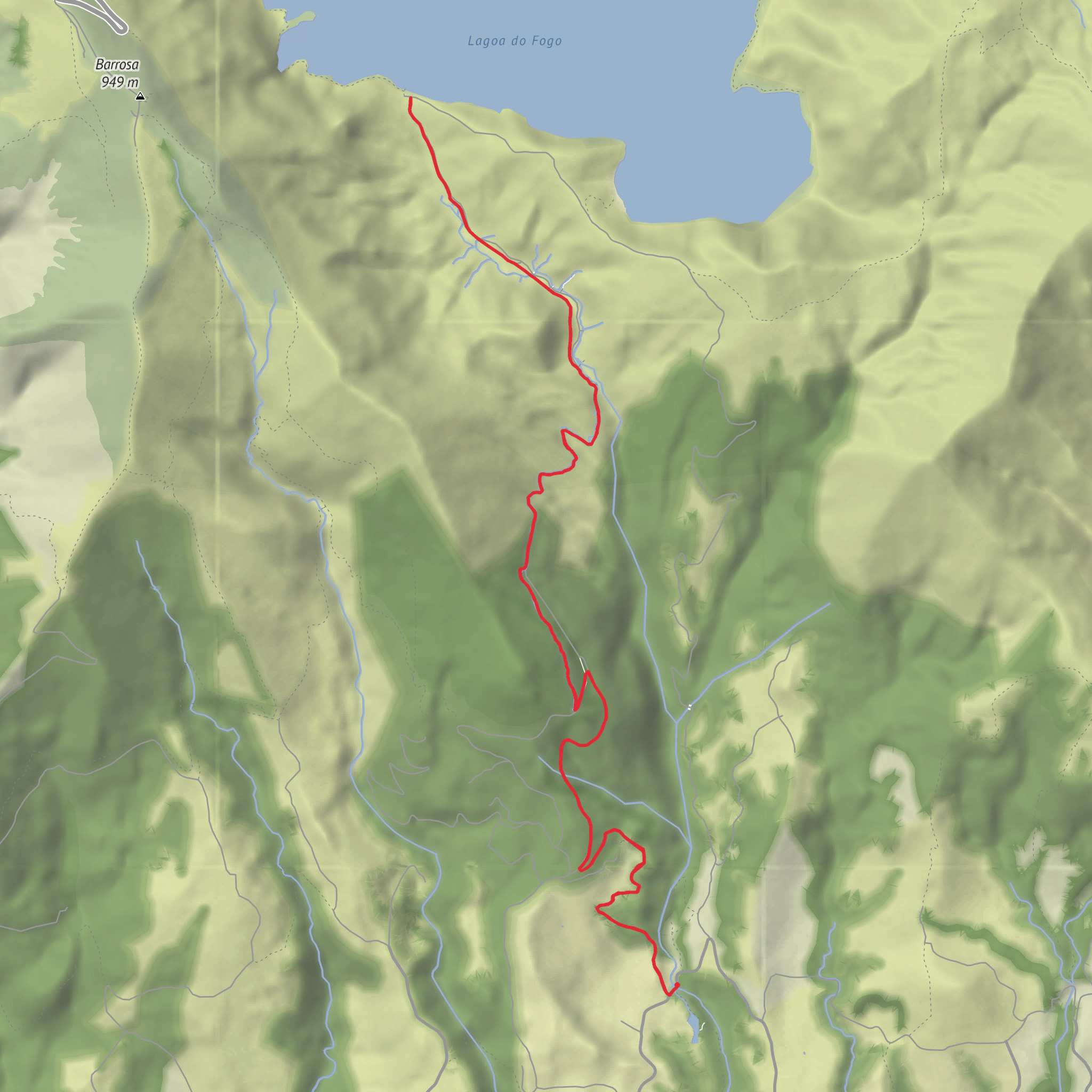 Lagoa do Fogo mobile static map
