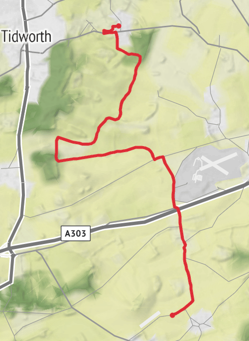Wiltshire Running mobile static map