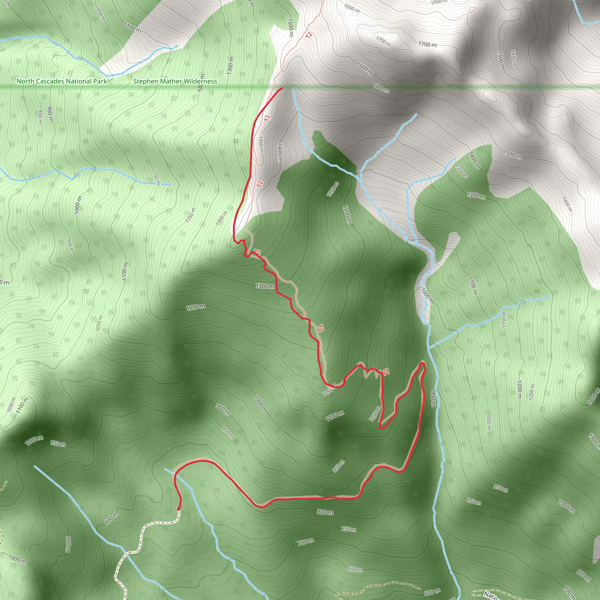 Shannon Ridge Trail mobile static map