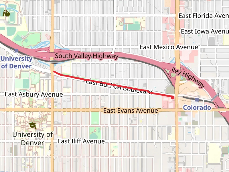 Historic Buchtel Boulevard Trail - Colorado Station