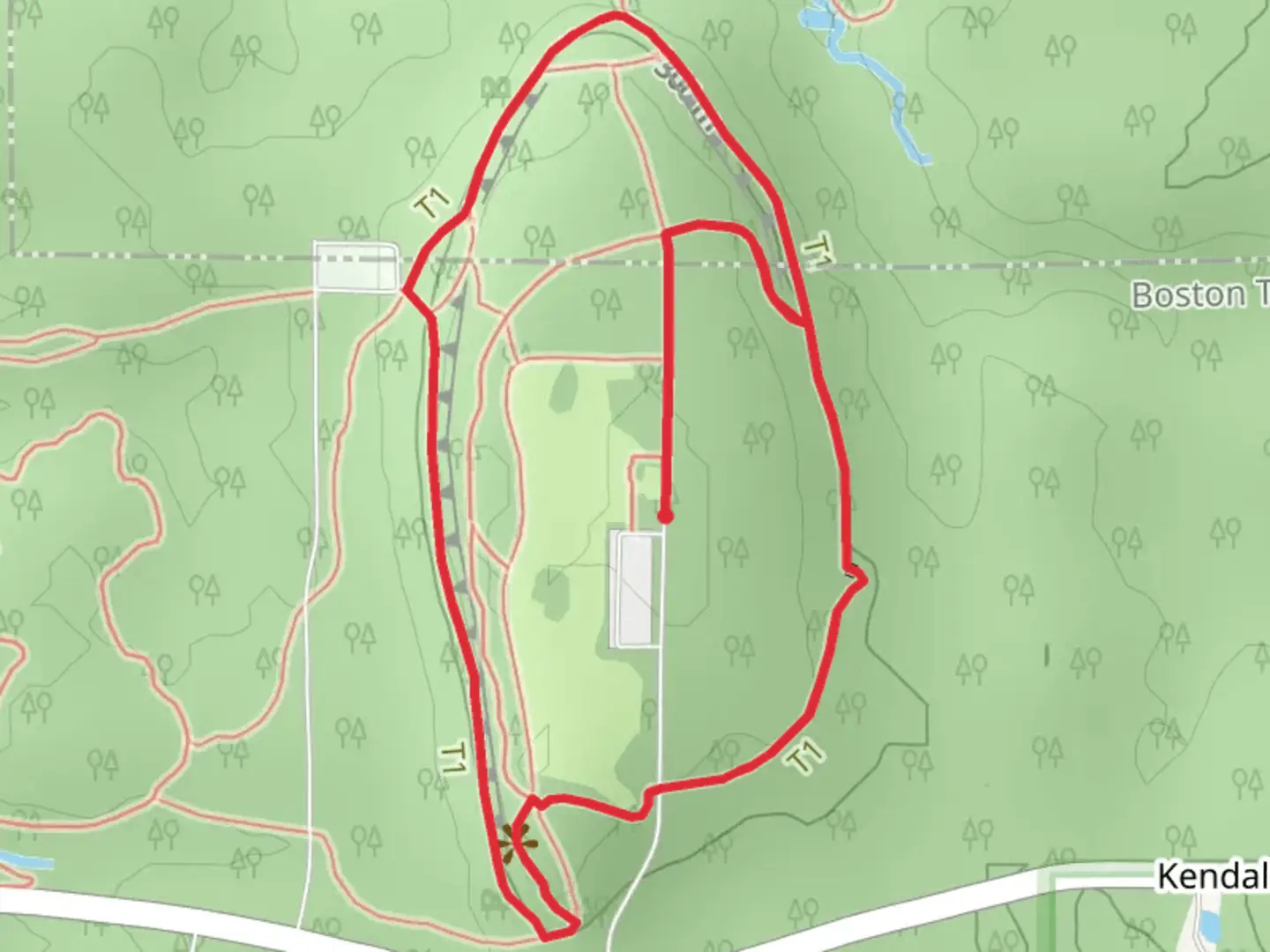 An image depicting the trail Ledges Loop Trail and its surrounding area.