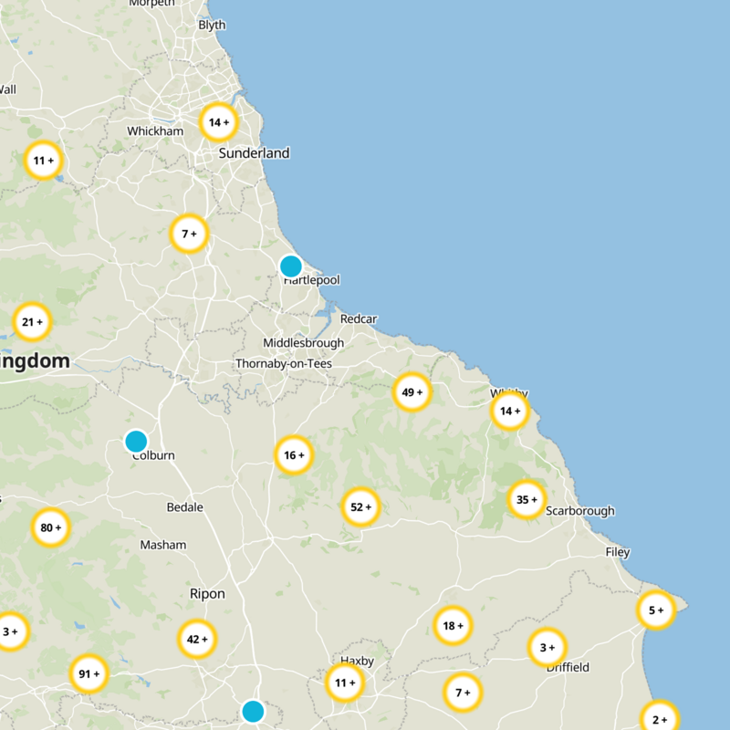 Redcar and Cleveland Static Map