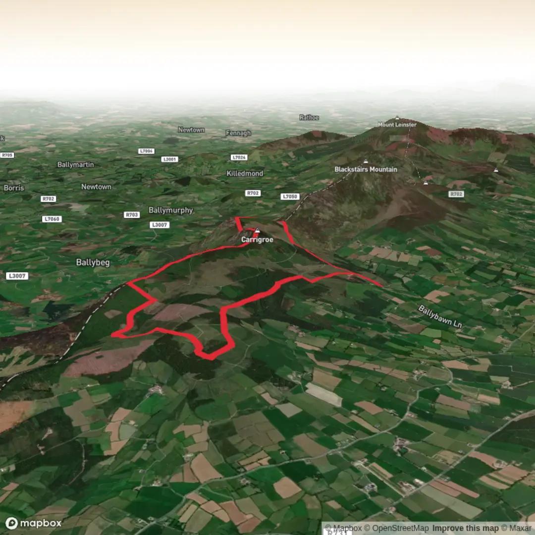 An image depicting the trail White Mountain Loop and its surrounding area.