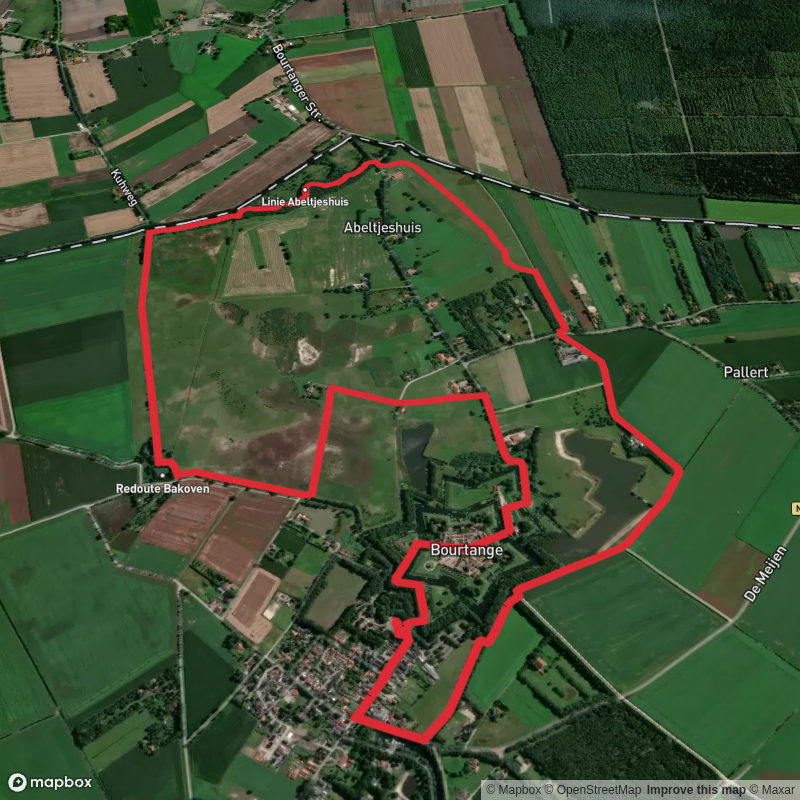 Bourtange via Inundatie Weg and Tussen Weg