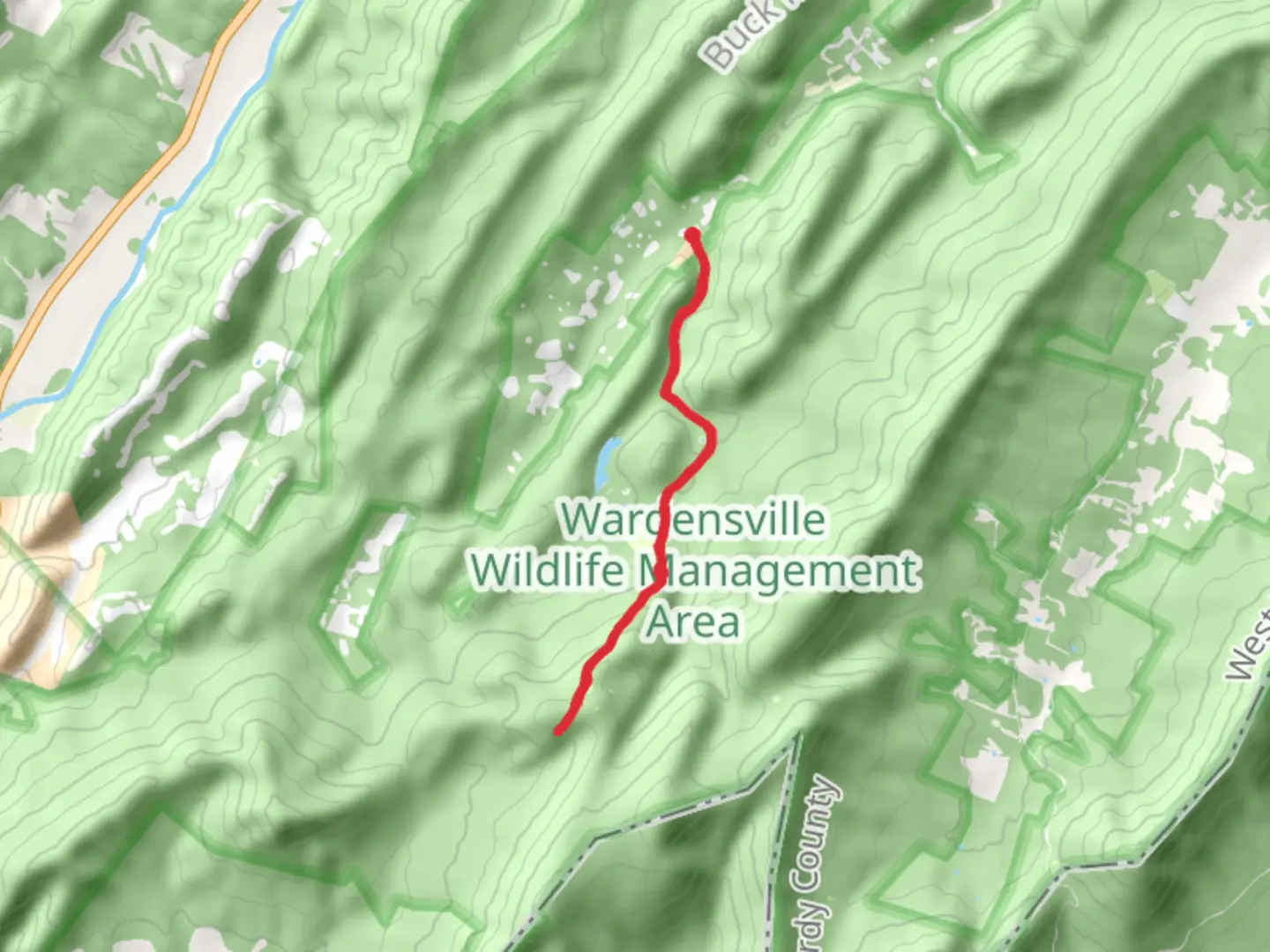 An image depicting the trail Chimney Rock - Trout Pond Trail and its surrounding area.