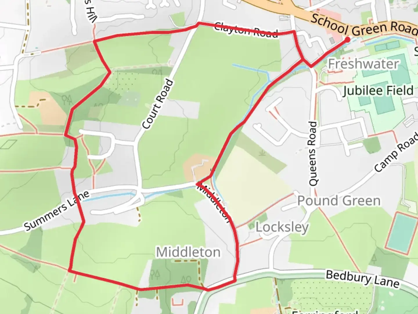 An image depicting the trail Freshwater Circular Path and its surrounding area.