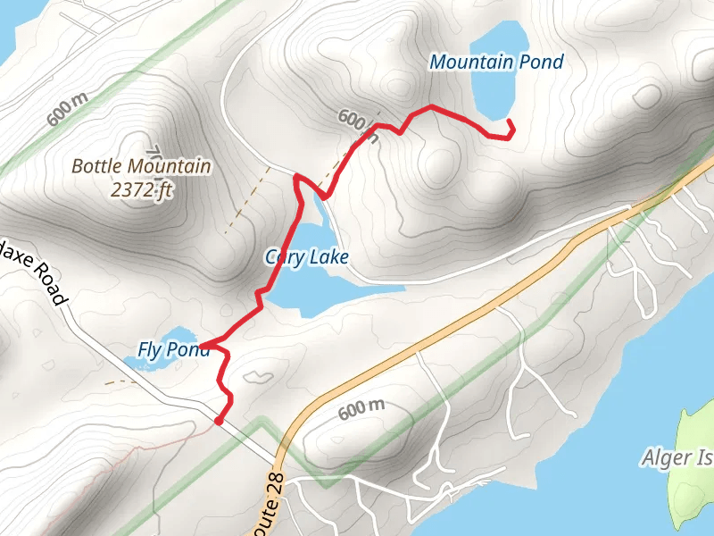 Fly Pond, Cary Lake and Mountain Pond Trail
