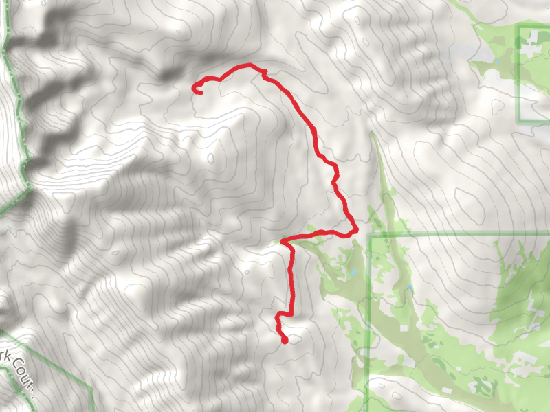 Twelvemile Lake Trail via Sheep Creek Trail