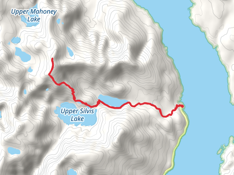 Lower Silvis Lake and Mahoney Mountain via Deer Mt - Mahoney Mt Spur Trail