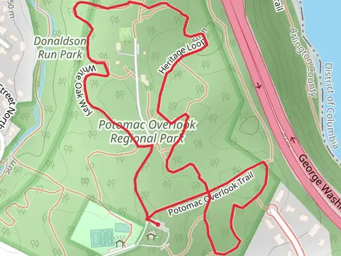 Potomac Overlook Trail, White Oak Way and Heritage Loop