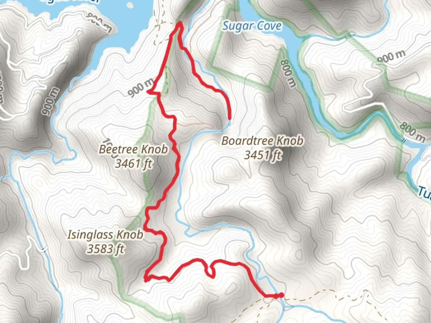 An image depicting the trail Flat Creek and Eyelet Ridge Walk and its surrounding area.