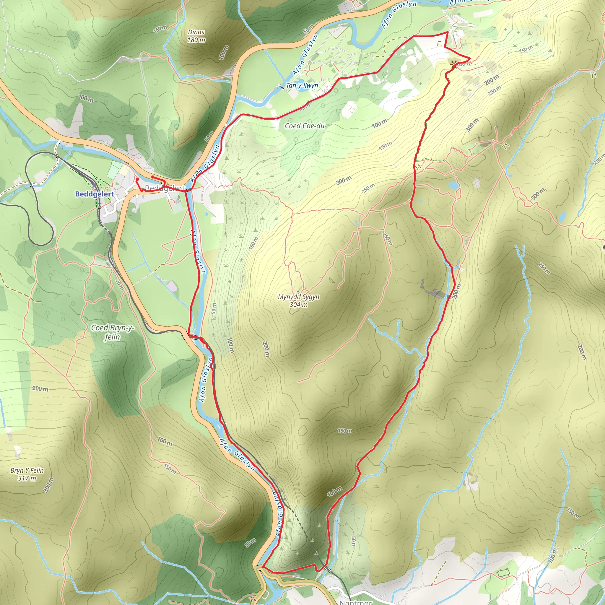 Beddgelert mobile static map